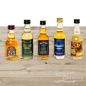 Whiskies de France et du Monde Mignonettes 5 x 5cl