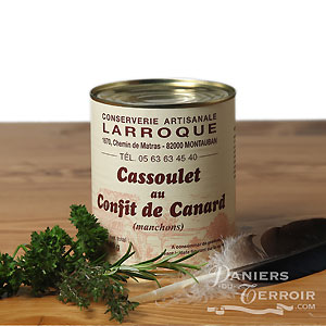 Cassoulet au confit de canard 2 personnes (manchons)