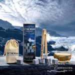 Coffret Cadeau Bleu de Bretagne avec 6 Glaçons granit et 1 Pince