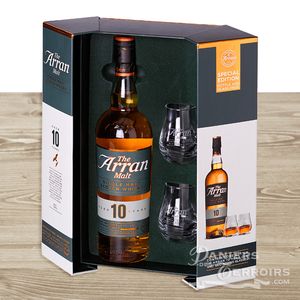 Single Malt Isle of ARRAN 10ans Coffret 2 verres