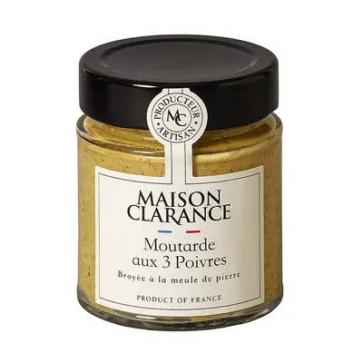 Moutarde aux 3 poivres Maison Clarance