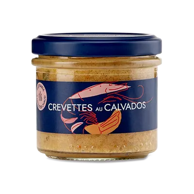 Toast aux crevettes au Calvados à déguster chaud
