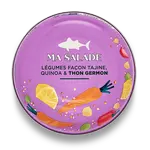 Salade thon germon, légumes façon tajine et quinoa