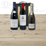 Coffret de Vins Trio Bourgogne, Bordeaux et Champagne
