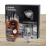 Coffret Whisky Bordeaux Moon Harbour Fruité 2 verres 70cl