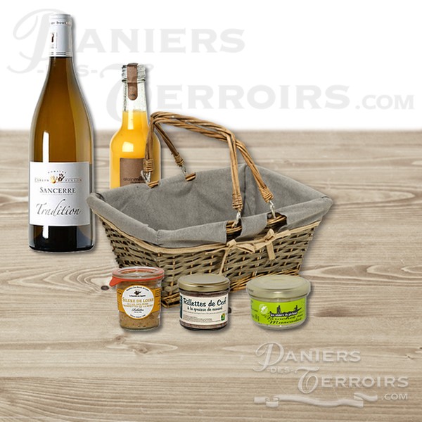 Panier gourmand de la mer sous forme de menu de fêtes - Un régal !