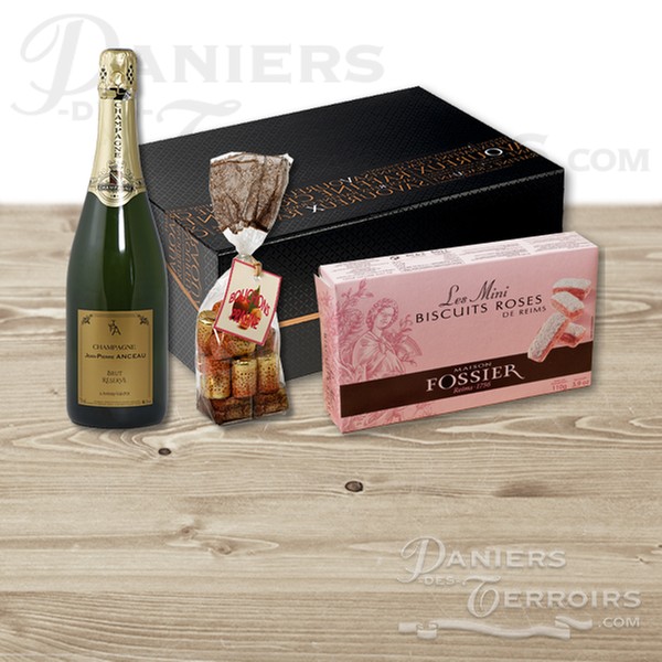 Coffret cadeau champagne et epicerie fine